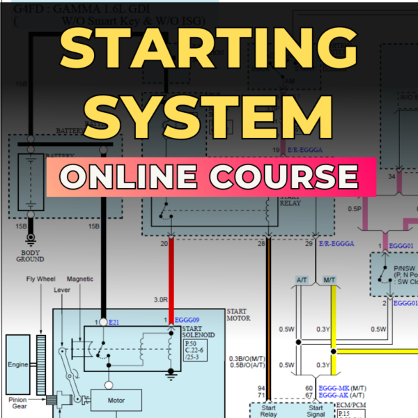 Automotive Starting System Diagnosis and Schematic Analysis Online Course